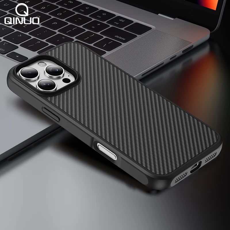 Carbon Fiber Textured Plastic Case