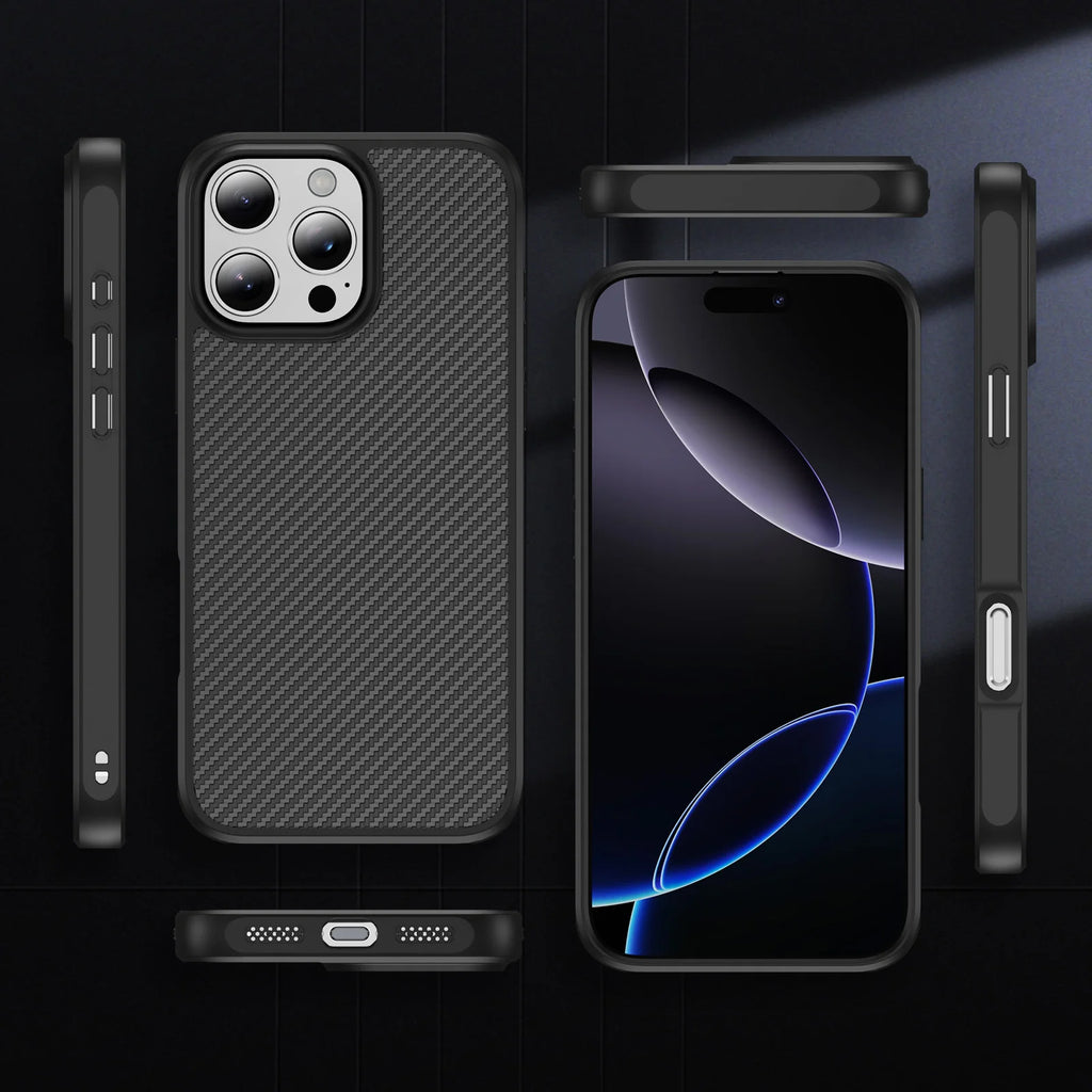 Carbon Fiber Textured Plastic Case