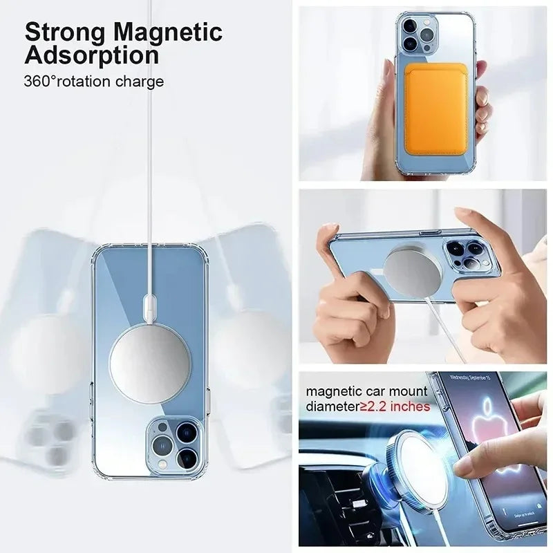 Magnetic Transparent Design Soft Case