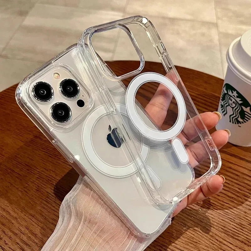 Magnetic Transparent Design Soft Case