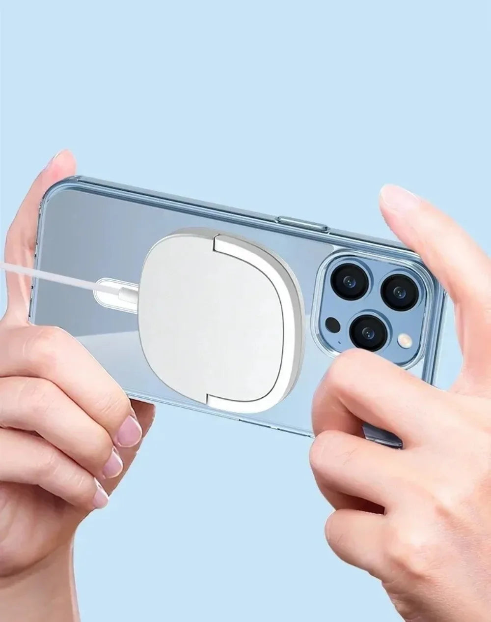 Magnetic Transparent Design Soft Case