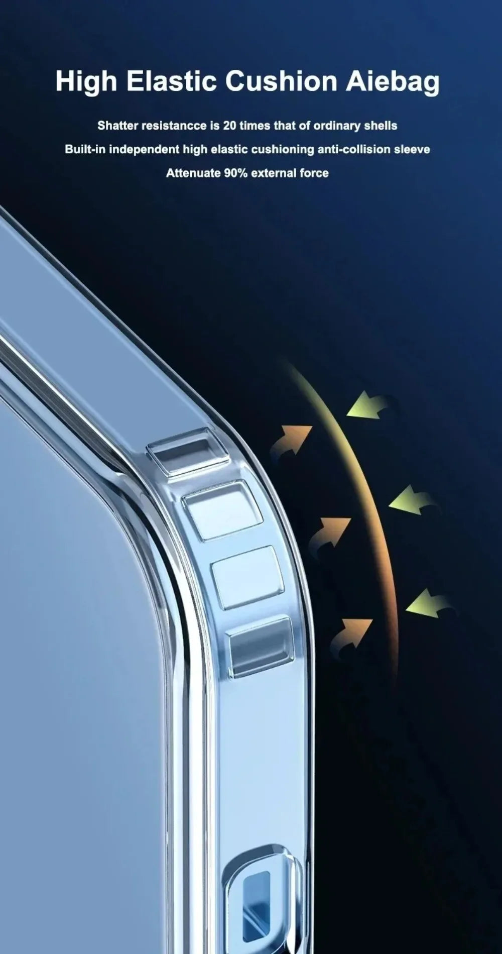 Magnetic Transparent Design Soft Case