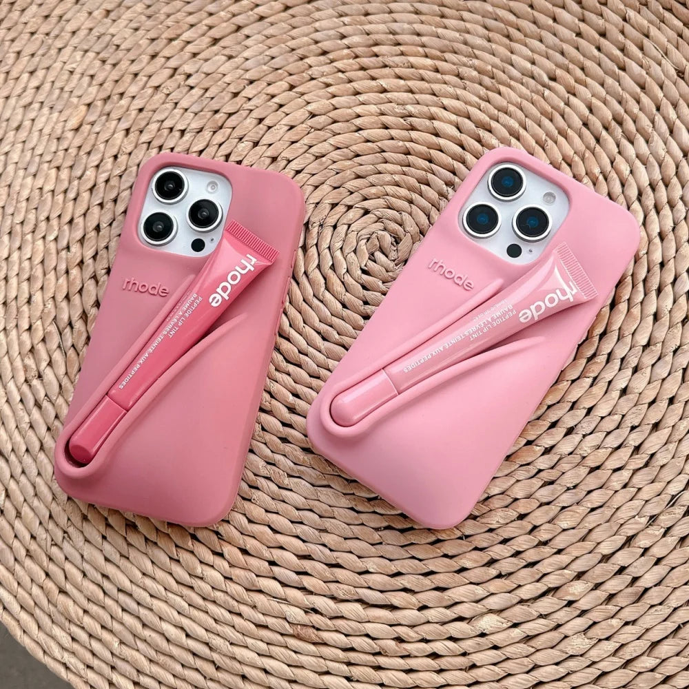 RHODE Liquid Silicone Lipstick Holder iPhone Case