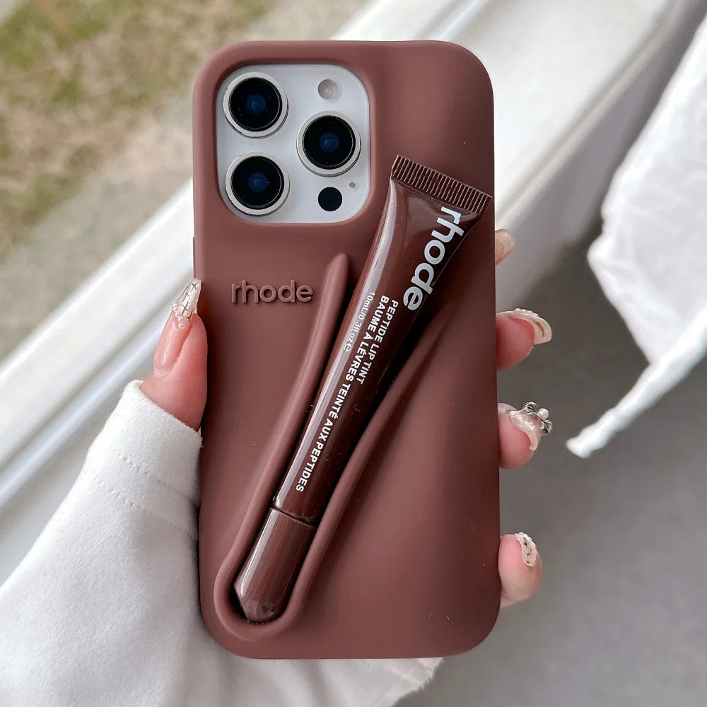 RHODE Liquid Silicone Lipstick Holder iPhone Case