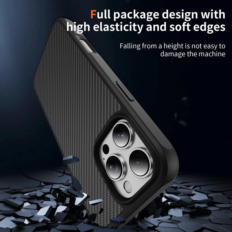 Carbon Fiber Textured Plastic Case