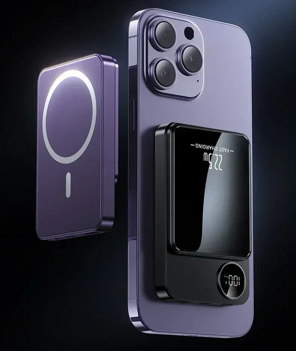 MagSafe Power Bank - 15W Magnetic Wireless Charger with PD Fast Charge