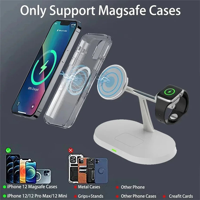 3 in 1 Magnetic 100W Wireless Charger Stand
