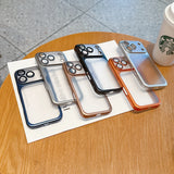 Transparent Plating Frame Case