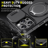 Heavy-Duty Rugged Armor Magnetic Bracket Case