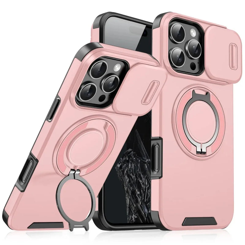 Heavy-Duty Rugged Armor Magnetic Bracket Case