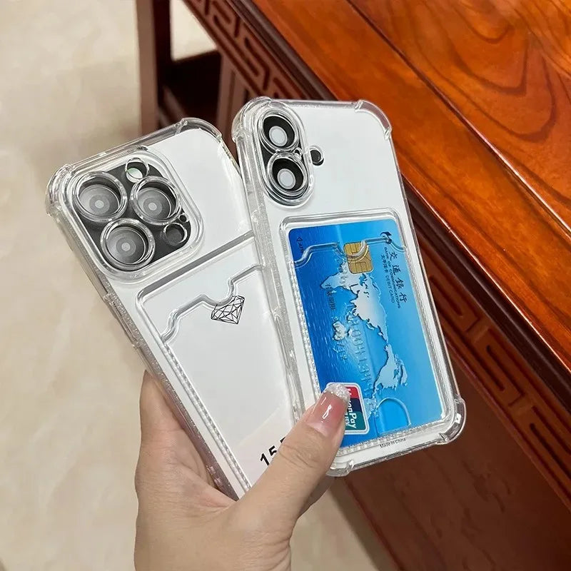Transparent card holder Case