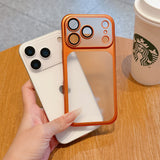 Transparent Plating Frame Case