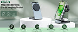 3 in 1 Magnetic Wireless Charging Station MagSafe Charger Stand