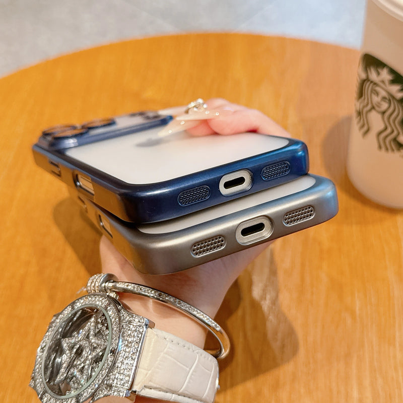 Transparent Plating Frame Case