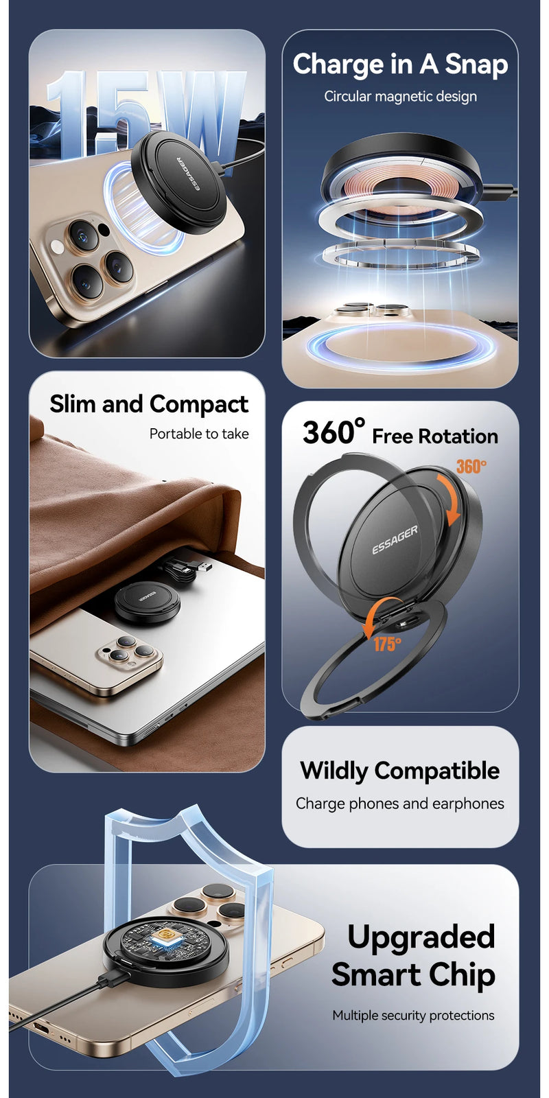 MagSafe 15W Wireless Charger with Stand