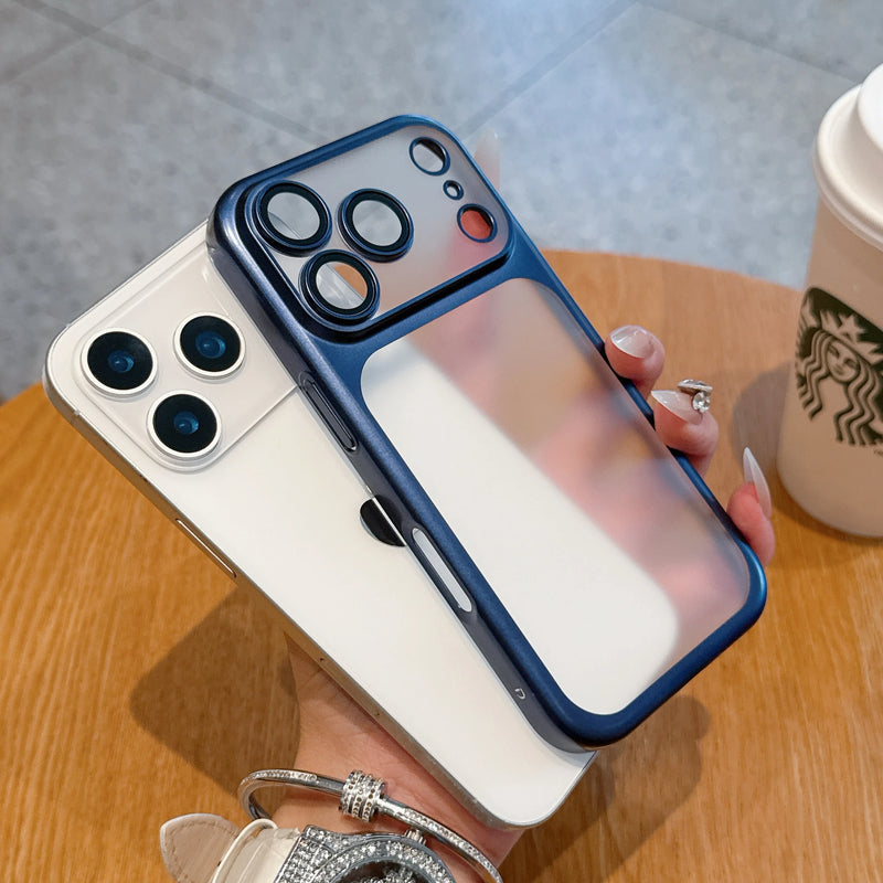 Transparent Plating Frame Case