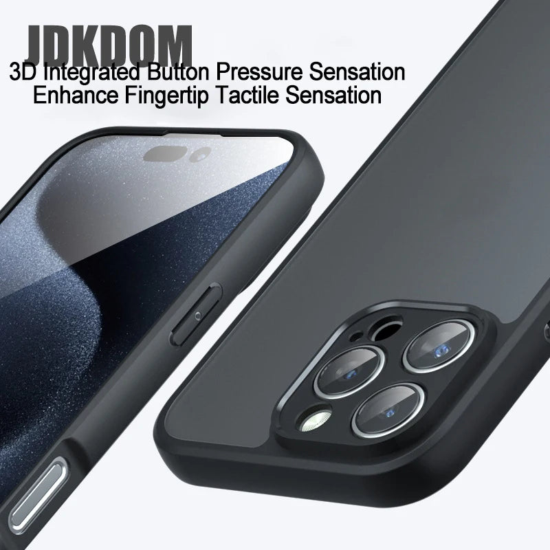 Transparent Back ShockProof Case